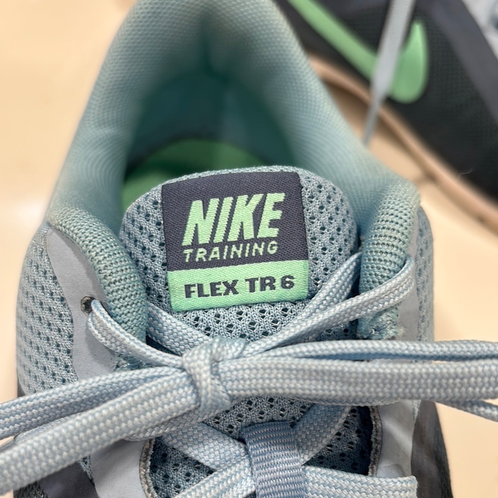 Nike Women's Light Blue and Mint Athletic Sneakers - Picture 2 of 8